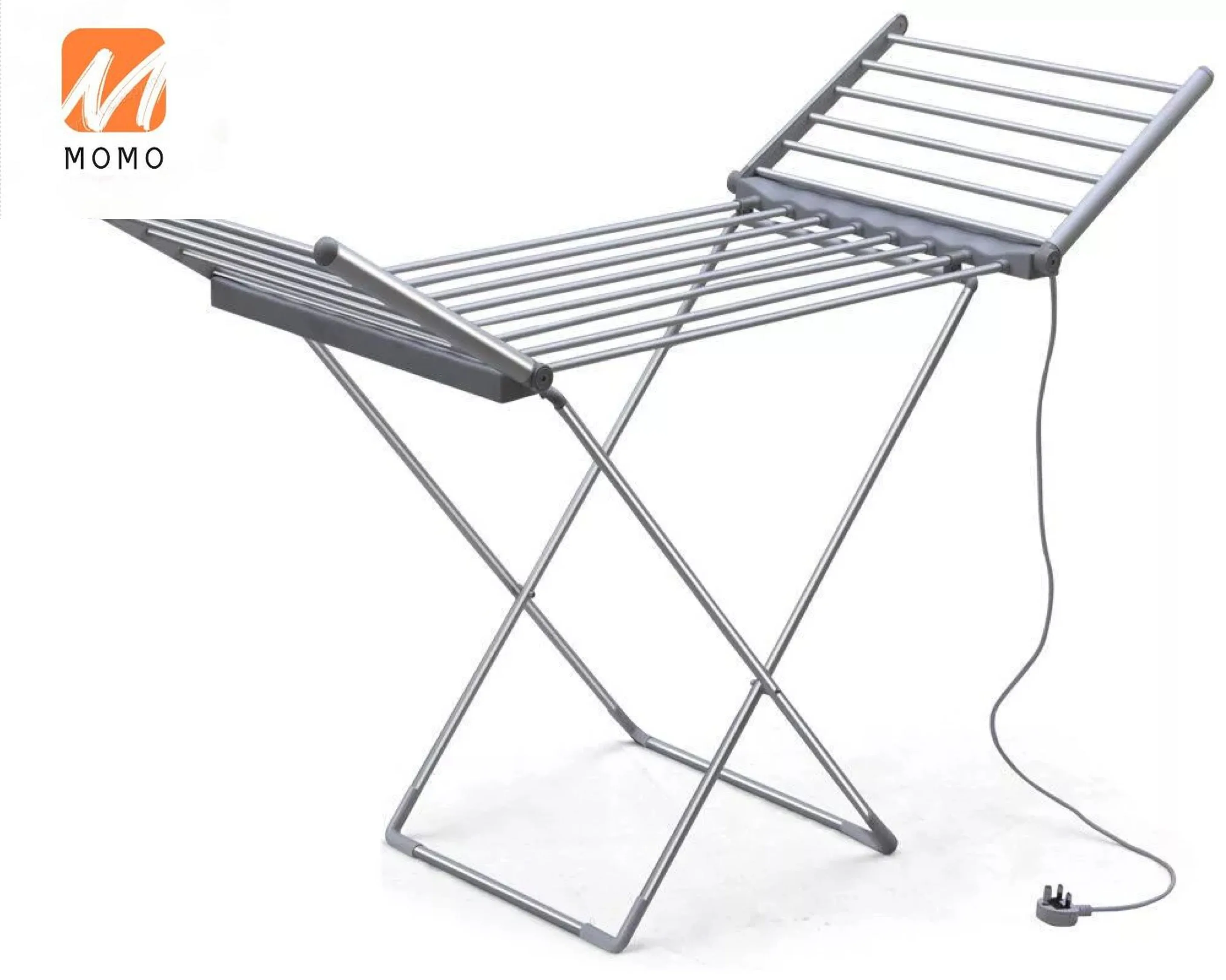 230W electric heated clothes dryer rack  with aluminum folding stand  plug for drying clothes towel