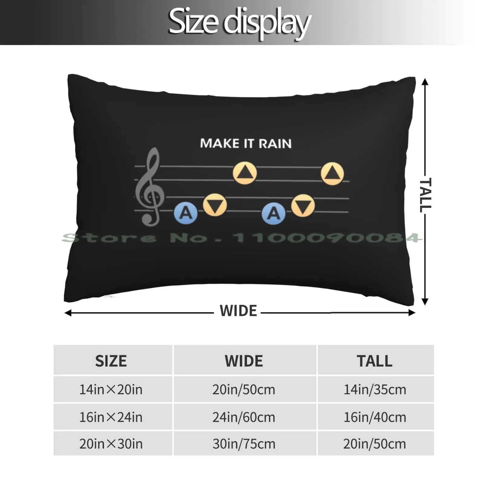 Inspired Art , Link Ocarina Of Time Song Of Storms Make It Rain Design Pillow Case 20x30 50*75 Sofa Bedroom Video Game Ocarina