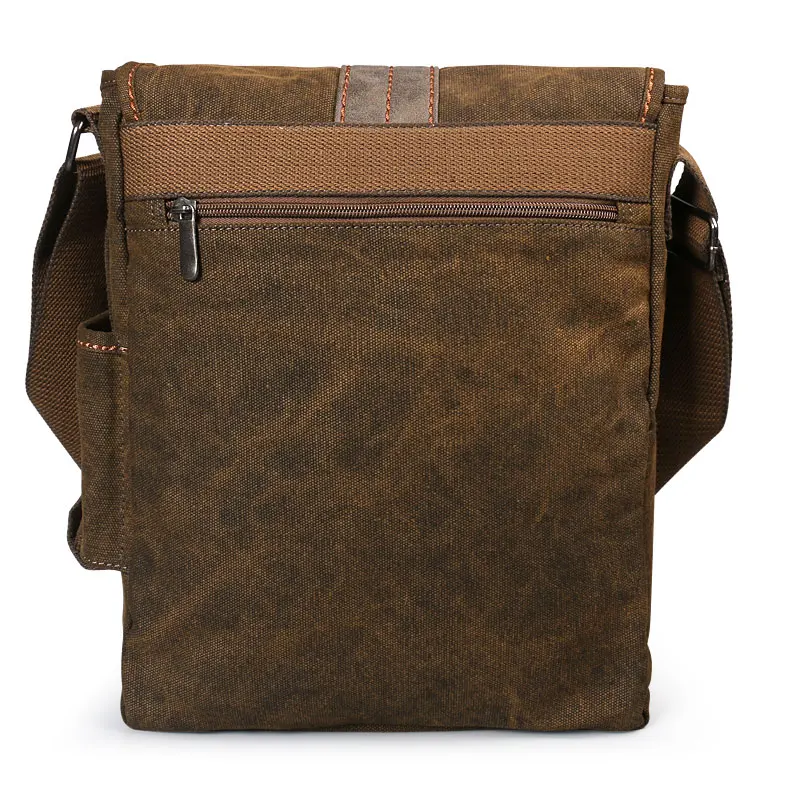 Mannen Canvas Vintage Schoudertassen Leisure Slijtvast Retro Cross Messenger Bag Fashion Pakket