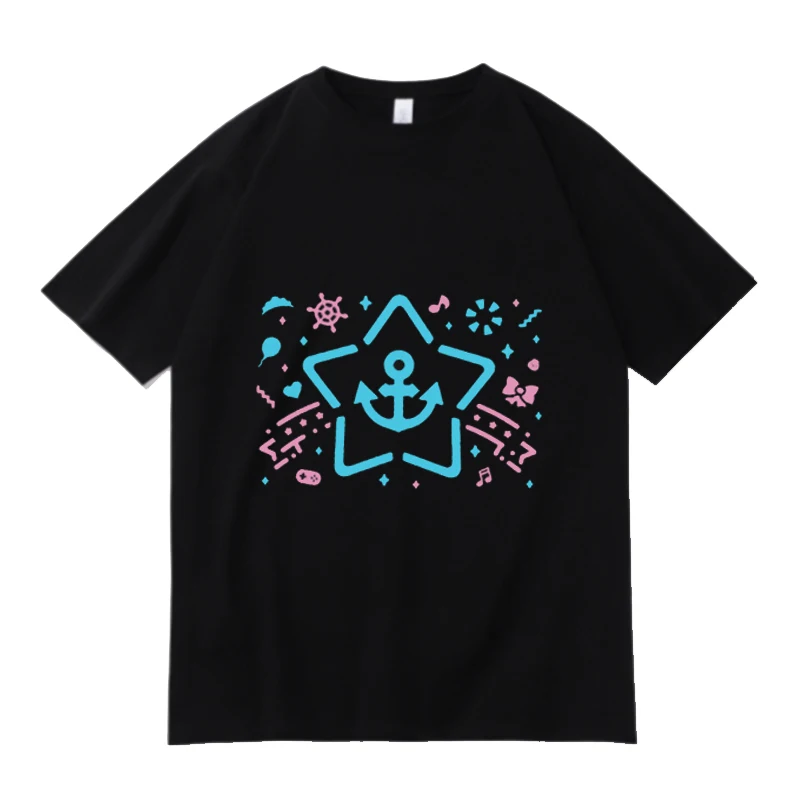 New hololive New Murasaki Shion T-shirt Cosplay Men Cotton T shirt Fashion Women Tees