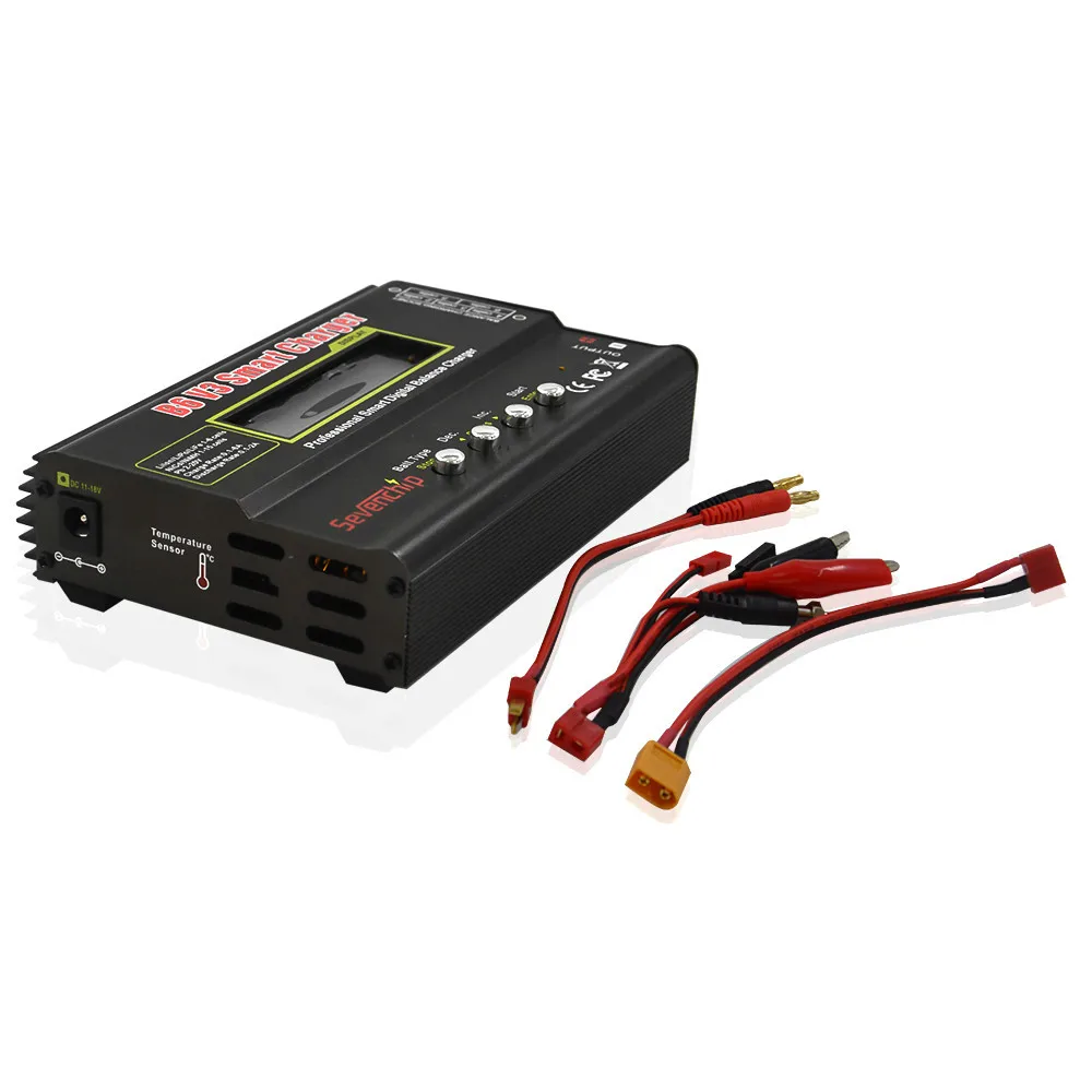 80W imax B6 V3 Smart Digital Balance Charger with 15V 6A adapte For RC Helicopter NiMH NiCD LiHV NiCd PB Li-ion Battery Charger