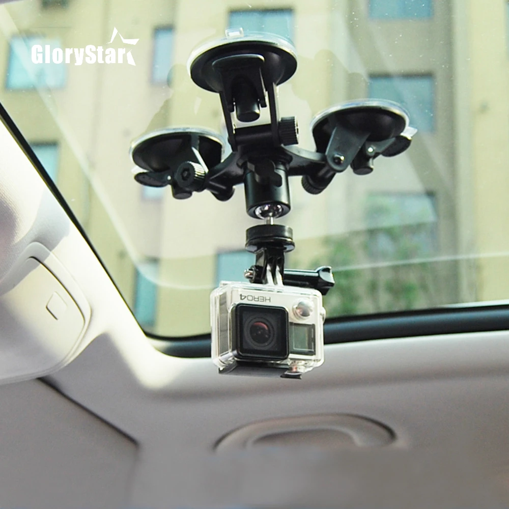 Car Action Camera Suction Cup for GoPro Hero 9 8 7 5 Black SJCAM SJ7 Yi 4K H9 Go Pro 7 Osmo Mount Window Glass Sucker Accessory