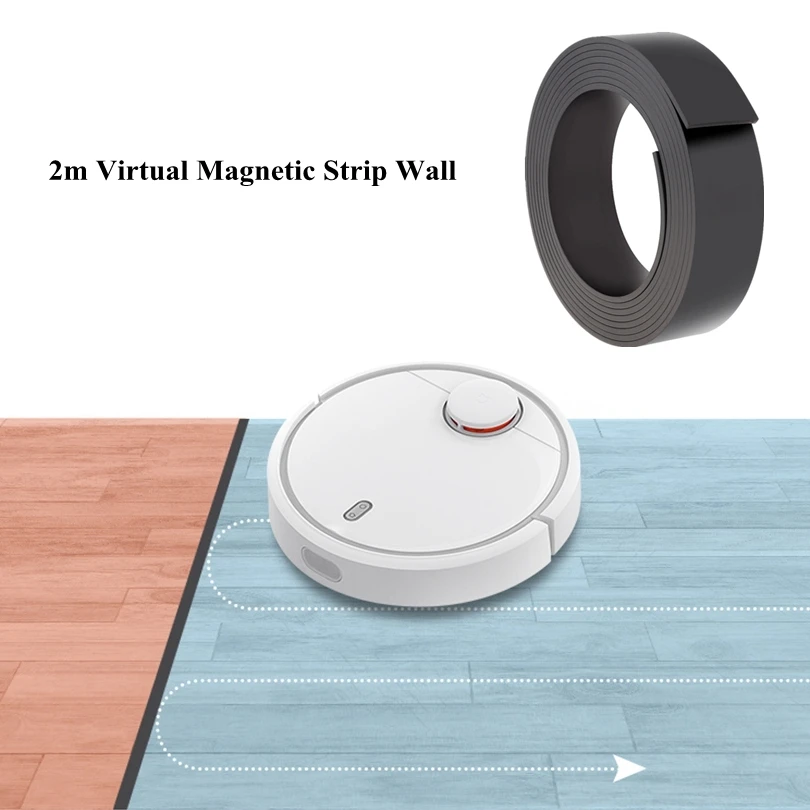 2m Virtual Magnetic Strip Wall Vacuum Cleaner Tape Belt fit for Roborock S52 S51 S50