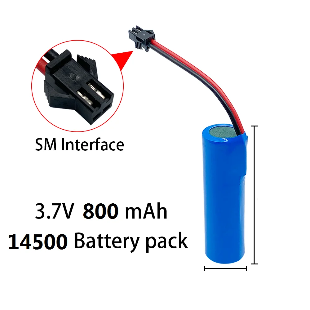 Bateria AA 3,7 V 800 mAh 14500 akumulator odpowiedni do zdalnego sterowania zabawką helikopter samochód pociąg motocykl bateria 3,7 V