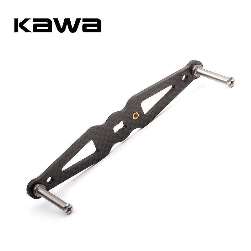 Kawa 1pc Fishing Reel Handle Carbon Fiber Handle Fishing Reel Rocker Accessory Hole Size 8x5/7x4mm Suit for Abu Daiwa Shimano