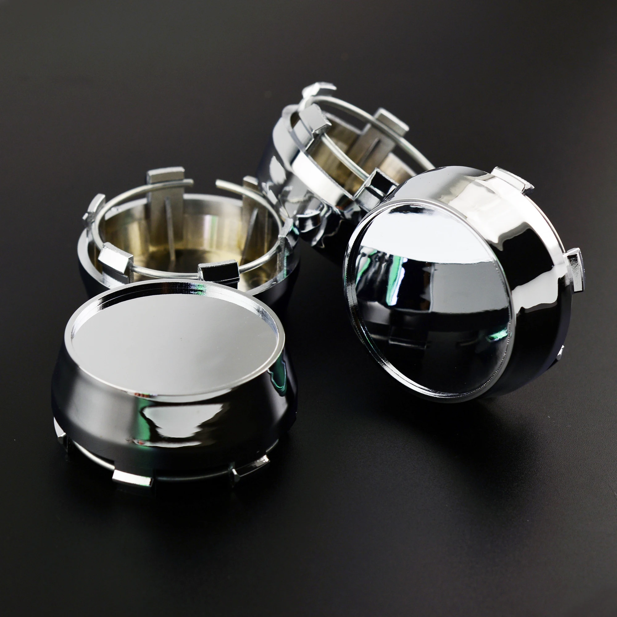 4pcs 60mm 56mm Car Wheel Center Hub Cover For H-154 Rims Caps Auto Refits Accessories No Logo Chrome