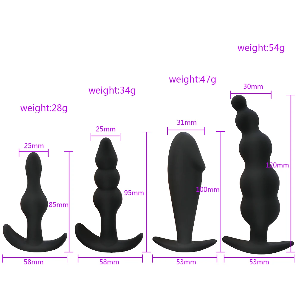 Silikon Anal Plug Dildo Tidak Vibrator Pria Prostat Pijat Anal G Spot Butt Plug Masturbasi Anal Mainan Seks untuk pasangan