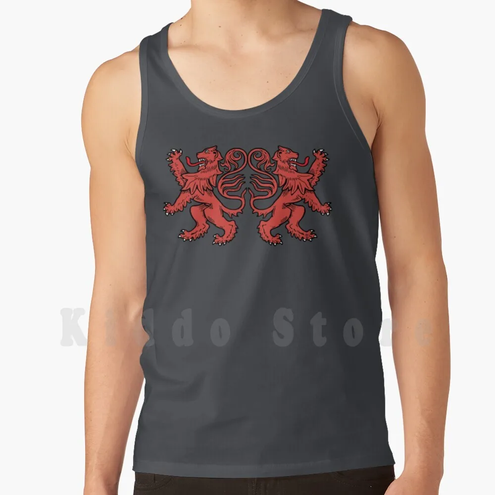 Scotland Forever Tank Tops Vest 100% Cotton Scotland Zug Heraldry Lions Heraldic Connery Edinburgh Skye Invernesse