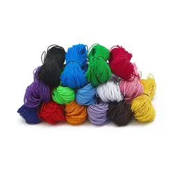 Dia1mm 25 Meters 15 Colors Beading Elastic Stretch Cord Beaded Cord String Strap Rope Bead Thread For Bracelet DIY