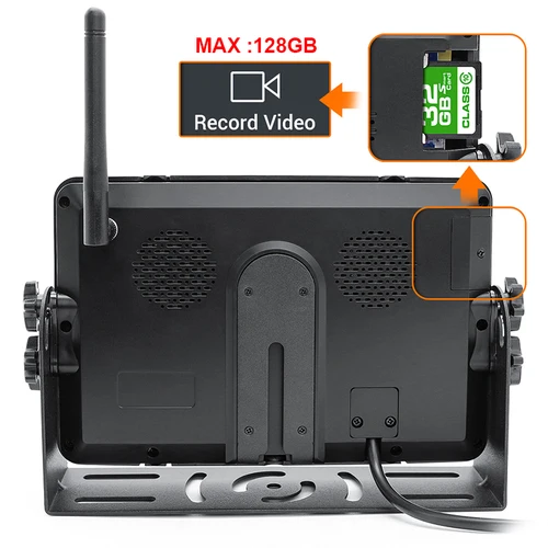 Imagen 2 del producto GreenYi-Monitor DVR inalámbrico AHD para camión, alta definición, 1280x720, visión nocturna de 7 "", grabadora de respaldo inverso, cámara Wifi para autobús y coche