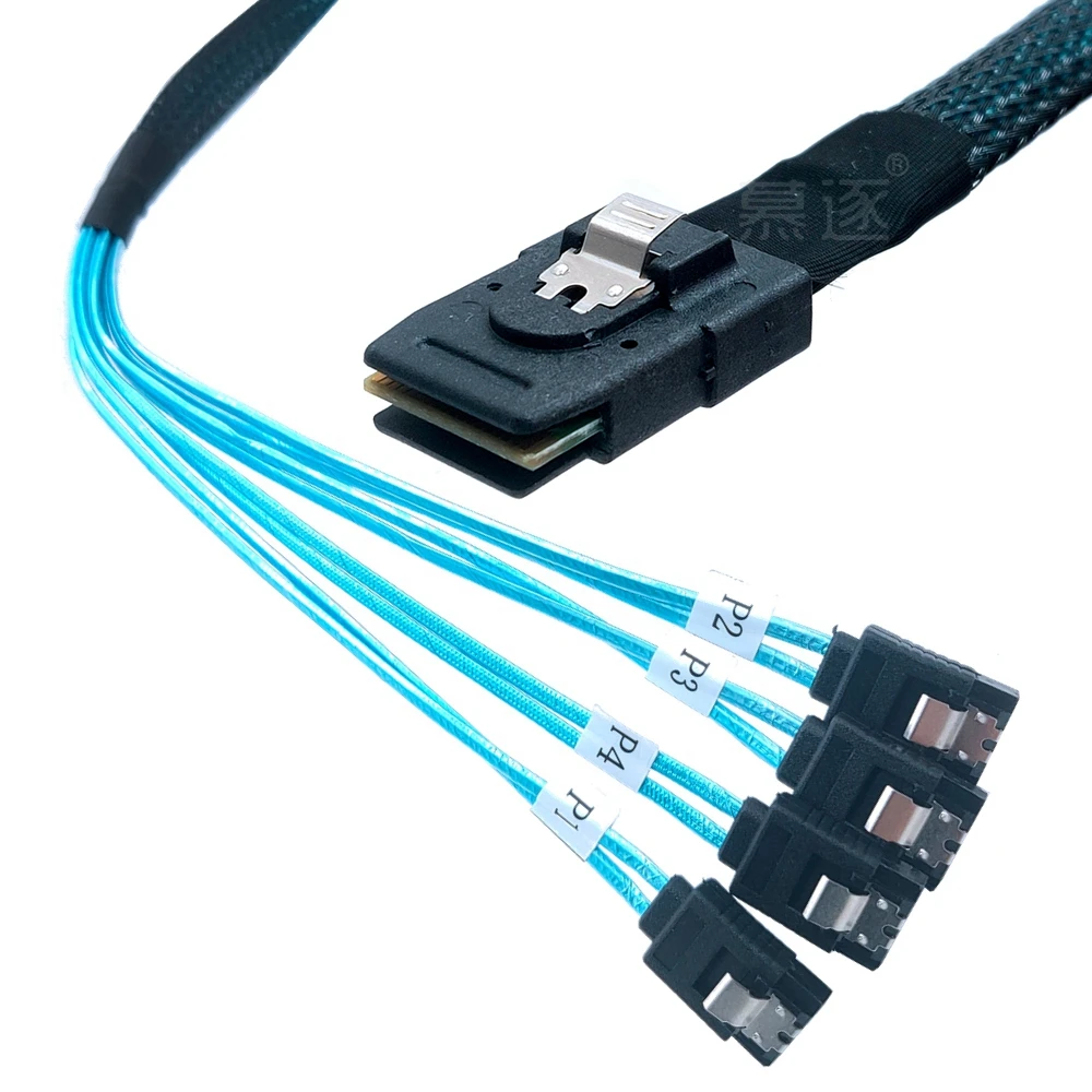 Mini SAS 36P SFF-8087 to SATA 7P Hard Disk Data Sync Server Breakout Cable Cord Computer Cables & Connectors переходник