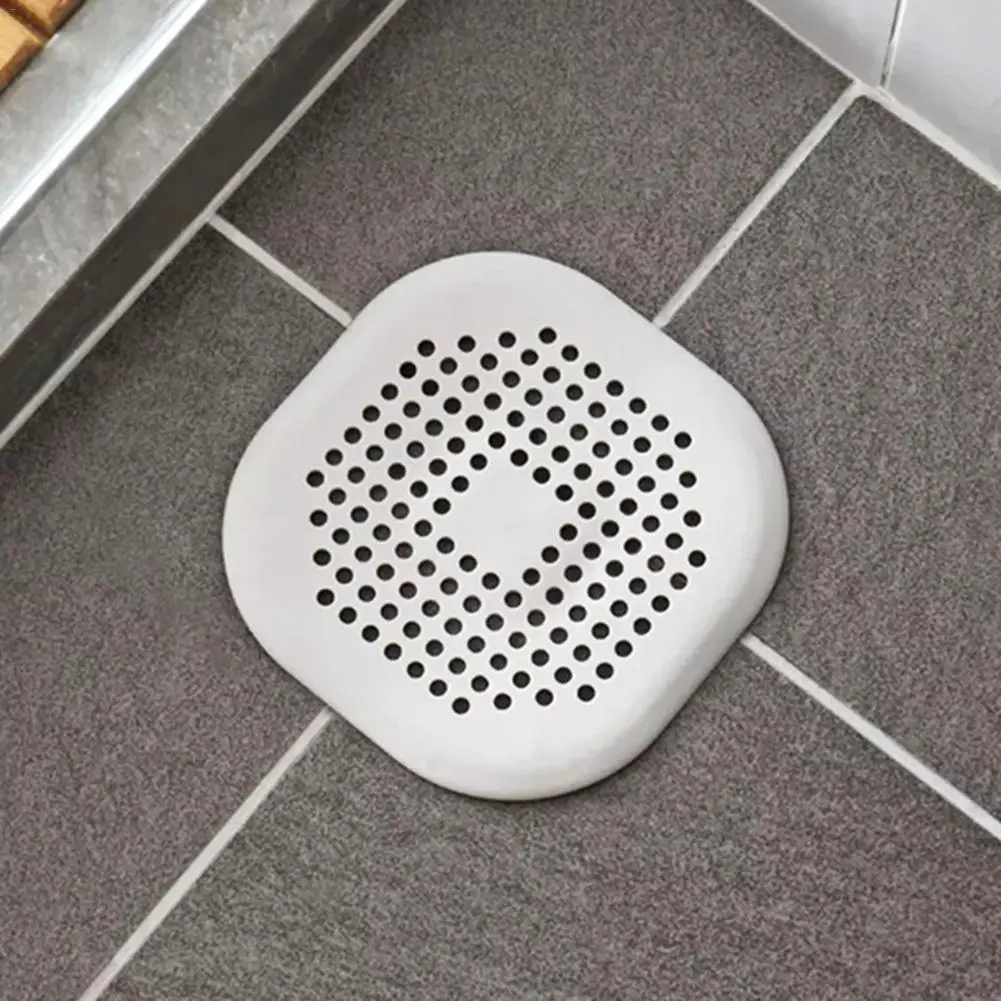 Shower Drain Covers Silicone Tube Drain Hair Catcher Stopper With Sucker For Bathroom Kitchen Filter Trap Home Drain Protectors