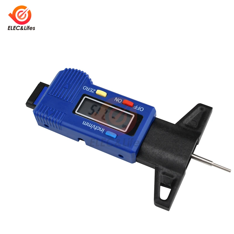 Digital Display Car Tyre Tire Tread Depth Gauge Meter Auto Tire Wear Detection Measuring Tool Caliper Thickness Gauges