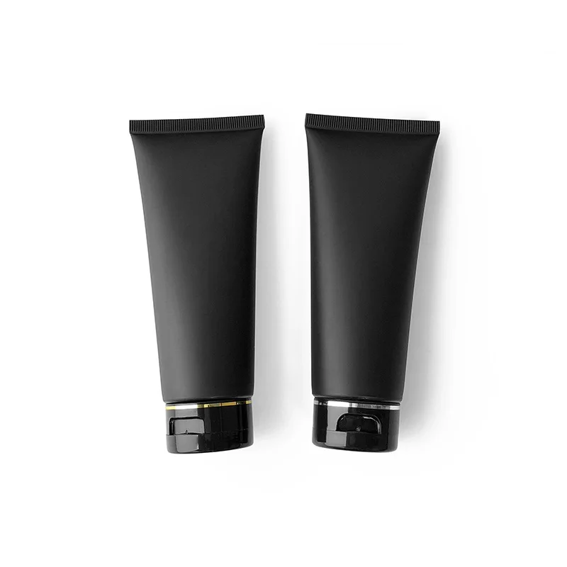 Squeeze Tube Empty 100ML Matte Black Makeup Refillable Bottle Cosmetic Facial Cleanser Tube Emulsion Hand Cream Hosepipe Bottles