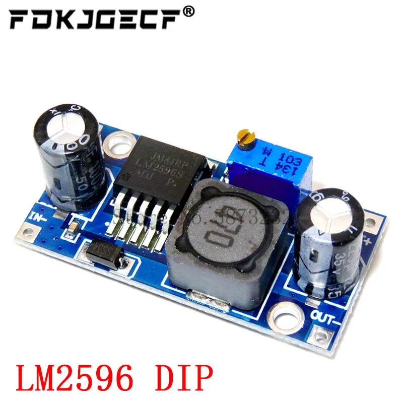 LM2596 DC-DC Step Down Converter Module 3A adjustable step down module LM2596S-ADJ voltage regulator 24V 12V 5V 3V LM2596S