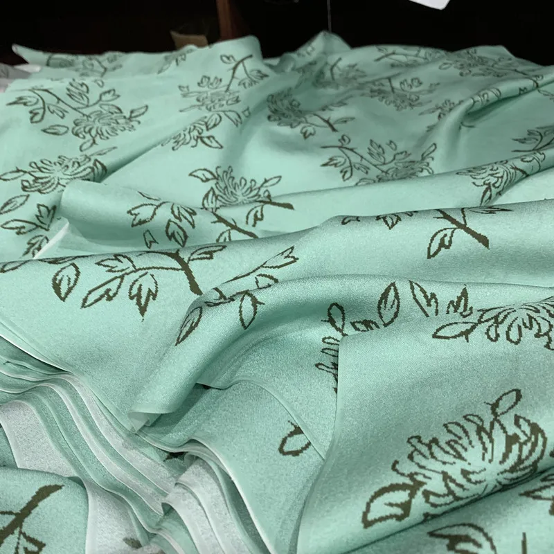 Traditional Weaving Craft High-Grade Silk Pure Silk Fabric Non-Legacy Silk Star and Sun Silk Half Meter