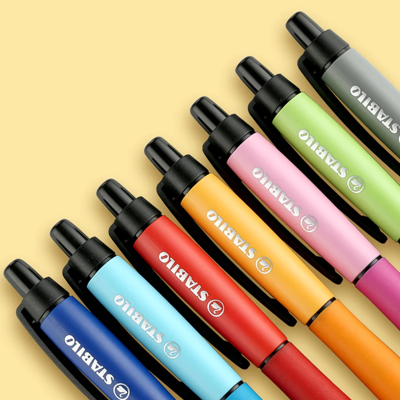 1pcs Stabilo Gel Pen 268 Large Capacity Student Black Writing Exam Special Pen Pressing Pen 0.5mm