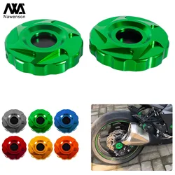 Motorcycle Rear Wheel Axle Caps Frame Hole Covers Fork End Protectors for Z1000/Z1000SX/Ninja 1000 2010-2020