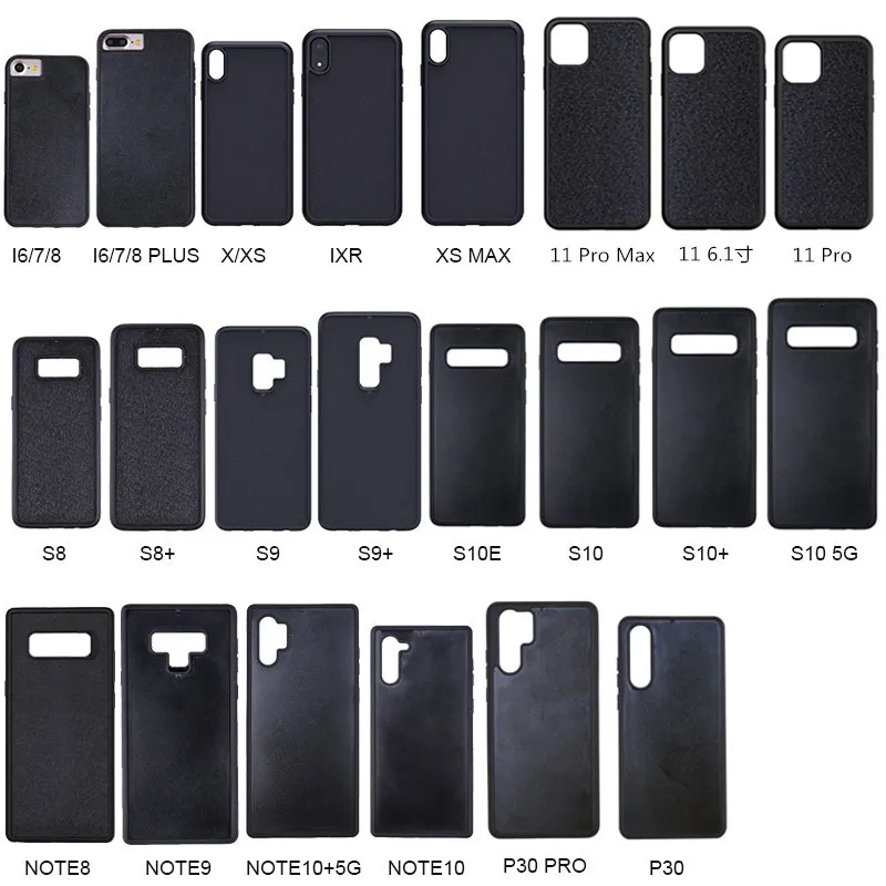 100pcs 2D Blank Groove Heat transfer Sublimation Case For iphone 15 Pro Max 14 13 Mini 12 11 S23 Ultra S22 Plus S21 Note 20