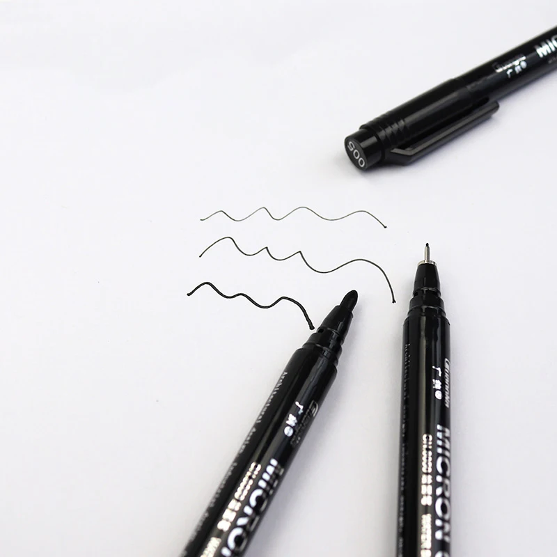 Guangna 8050 Malerei Mikron Grafik Nadel Stift Set Haken Linie Skizze Hand-gezogen Cartoon Architekturinnenraum Design Nadel Stift