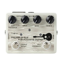 Caline CP-67 Acoustic Guitar Effect Pedal Preamp and DI Box for Acoustic Guitars True Bypass Guitar Parts & Accessories