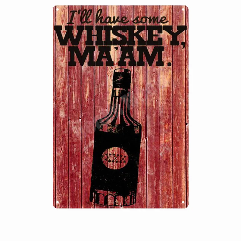 Irish Whiskey Plaque Vintage Metal Tin Signs Pub Bar Club Home Decoration Cold Beer Wall Posters Ginger Ale Art Painting ZSS57