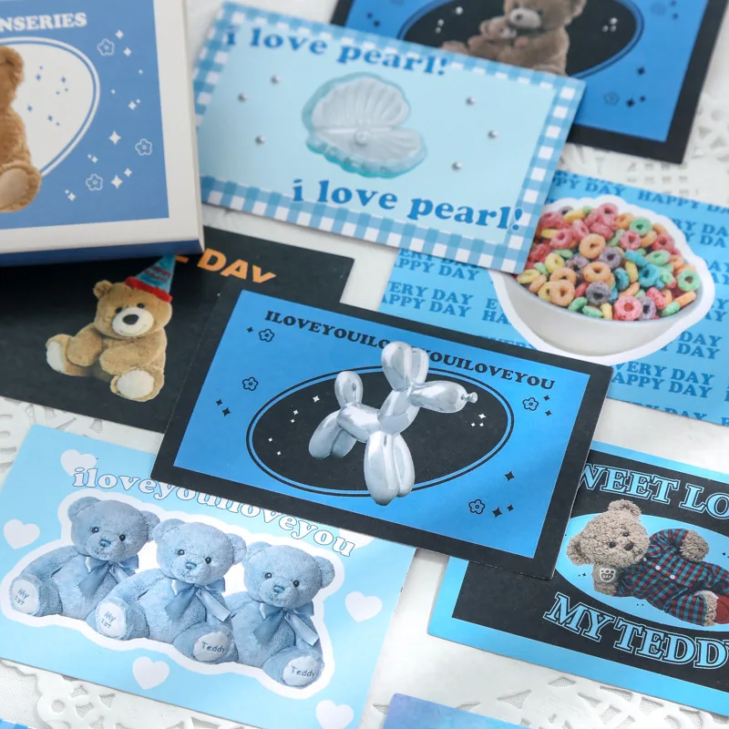 40pcs/pack Retro Boxed Sticker Stickers Set for Ablum Diary Scrapbooking Journal Decoration Label Sticker Kawaii Stationery