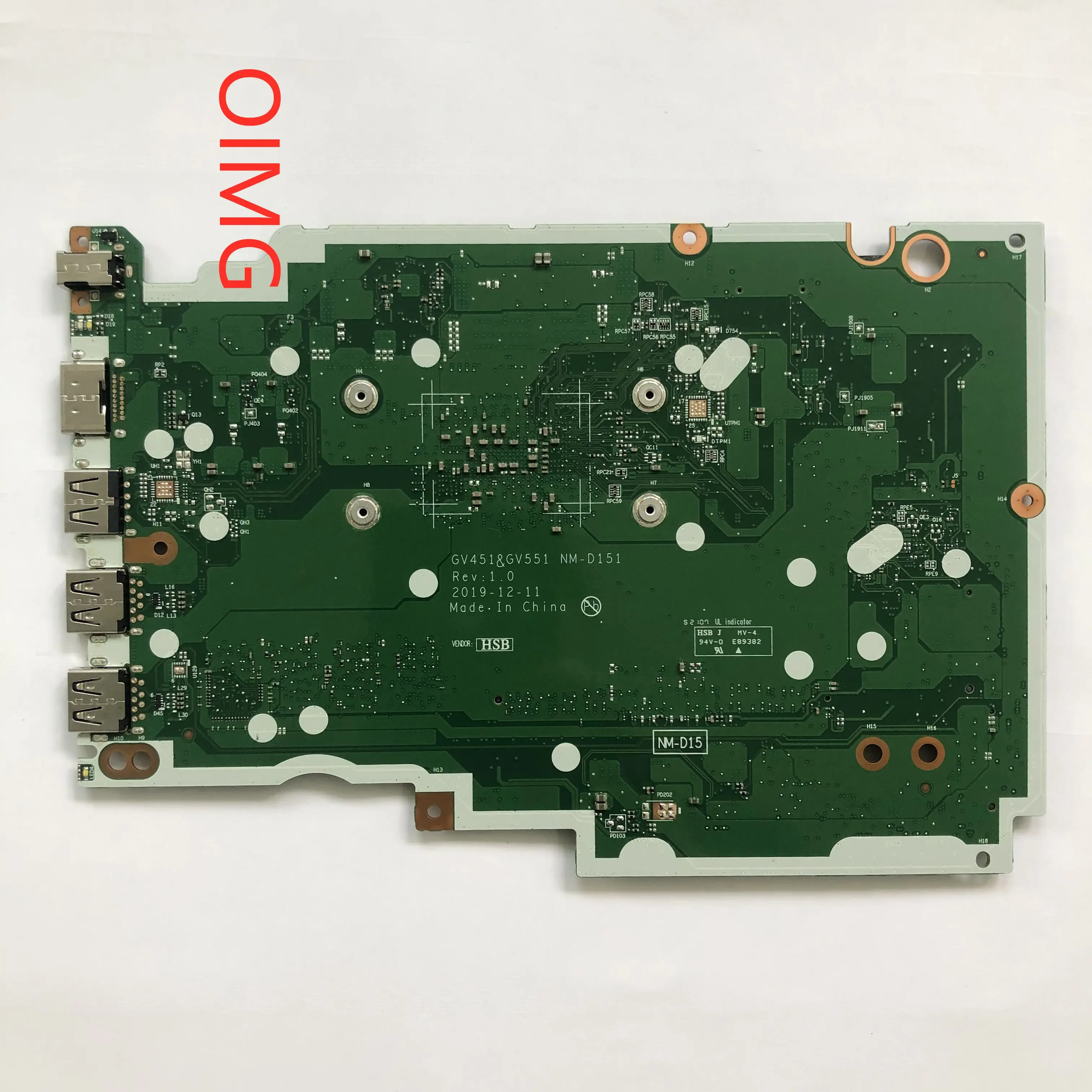 For Lenovo Laptop Motherboard Model NM-D151 Number compatible replacement GV451 GV551  V14-ADA V15-ADA CPU:R3-3250 100% Tested