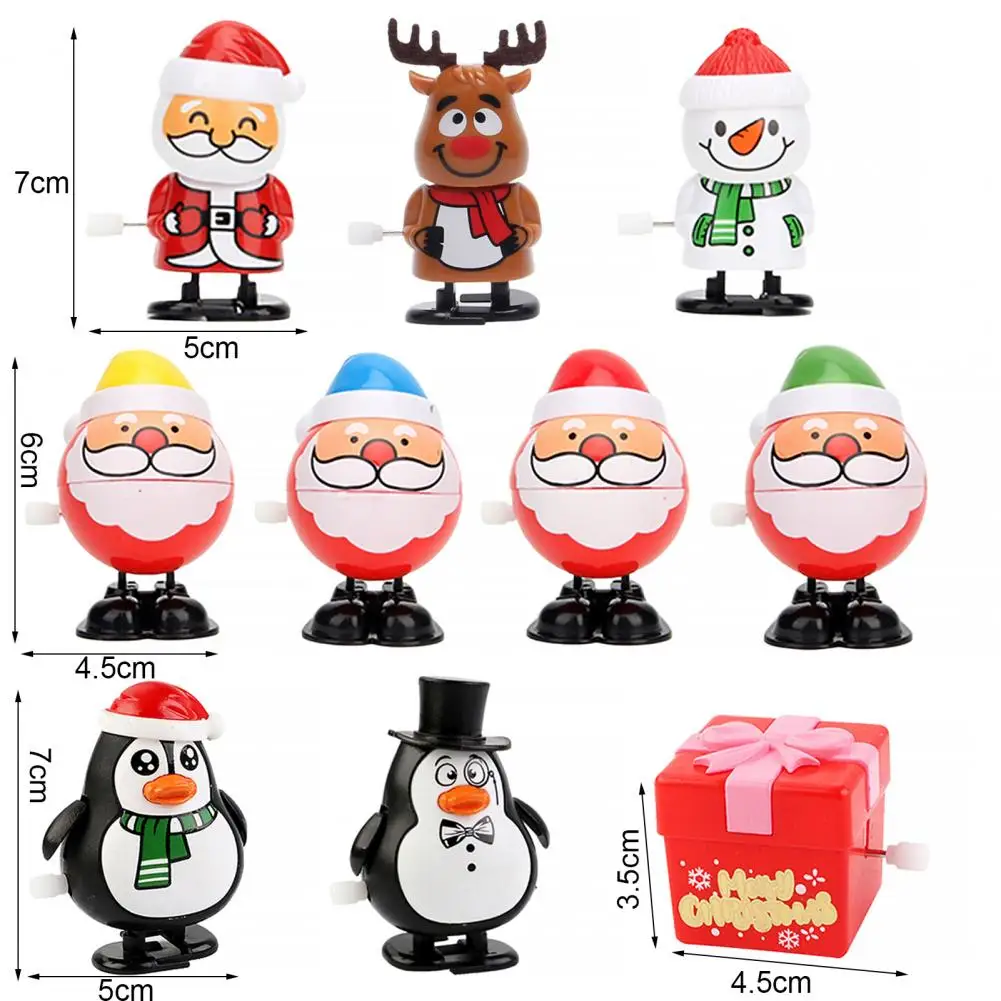 Wind-Up ของเล่นคริสต์มาสตกแต่งน่ารักถุงน่องคริสต์มาส Stuffers Wind Up ของเล่นสำหรับ Home