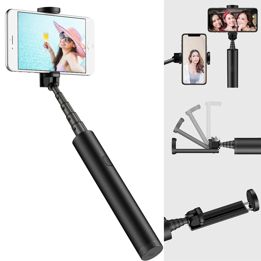 

Wireless Bluetooth Selfie Stick for IOS/Android 360 Degree Rotatio Adjustable Handheld Selfie Stand With Remote Control