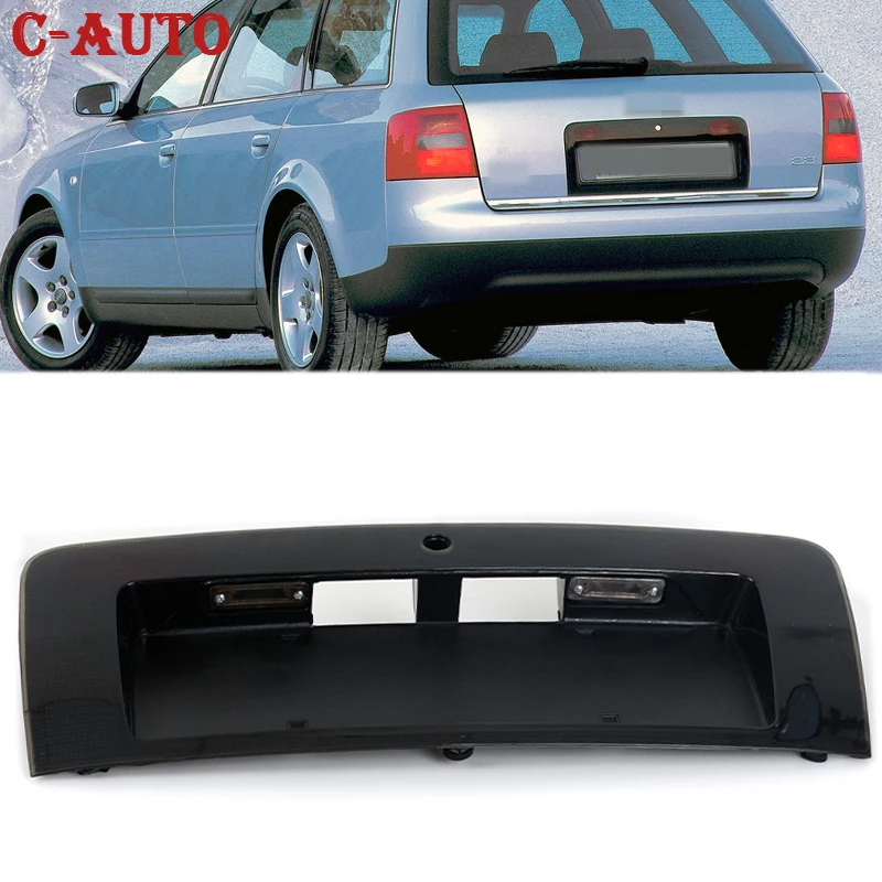 Tylna rama światło do tablicy rejestracyjnej samochodu dla Audi A6 C5 1998 -2004 płyta pokrywa na światła oświetlenie tablicy rejestracyjnej błąd Canbus LED