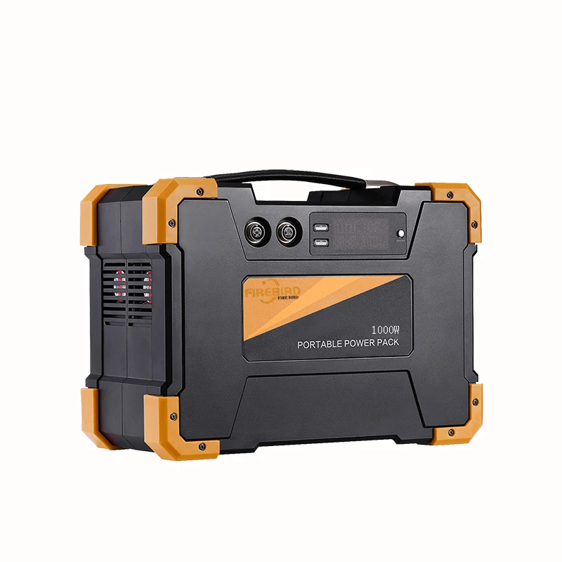 1000W New type portable rechargeable power station with big battery capacity and solar panel