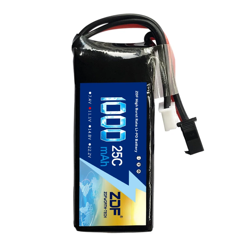 Good Quality ZDF li-Polymer Lipo Battery 11.1V 1000mah 25C 3S T Plug For Mini Airsoft Guns Battery RC Model Bateria