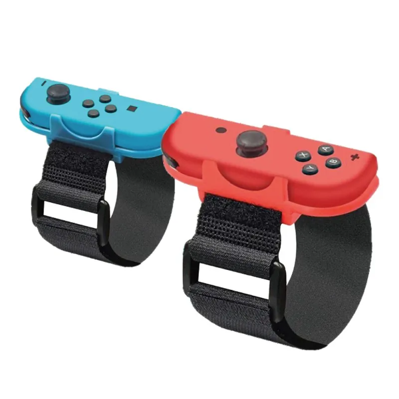 2pcs/Set Body Sensor Game Wrist Arm Band for Nintendo Switch NS Controller Adjustable Dance Wristband Hand Straps Belt Armband