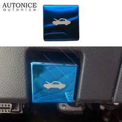 Carbon Fiber Color Head Cover Switch Trim Fit for Ford Ranger Everest Endeavour Wildtrak 2015 2016 2017 2018 2019 2020 2021