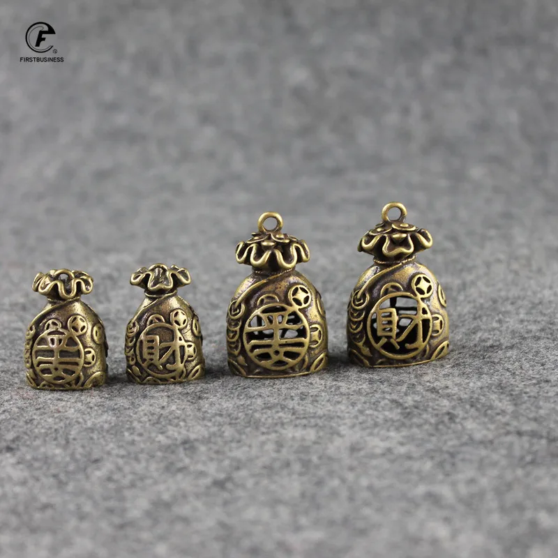 خمر النحاس محظوظ الدولارات حقيبة المال التماثيل الحلي مكتب زينة اليدوية النحاس سيارة مفتاح قلادة عصابة ديكور المنزل الحرفية #1