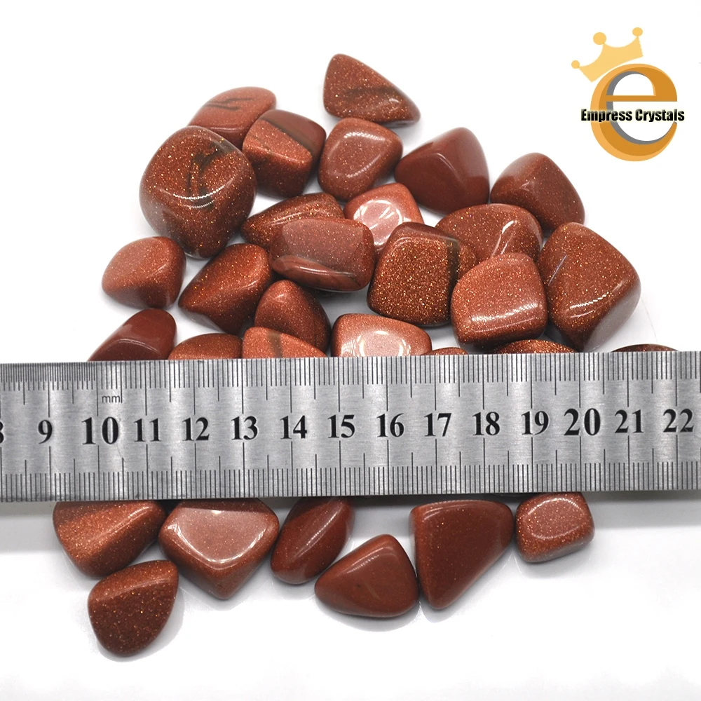 Red Goldstone Sand Crystal Tumbled Stone Bulk Healing Mineral Specime Gemstones Crystals Raw Aquarium Decoration Lots Wholesale