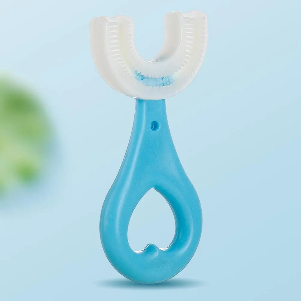 Brosse à Dents en Forme de U pour Bébé et Enfant, Accessoire en Silicone de Qualité Alimentaire, Résistant à 360, Livres de Soins Buccaux, # HY