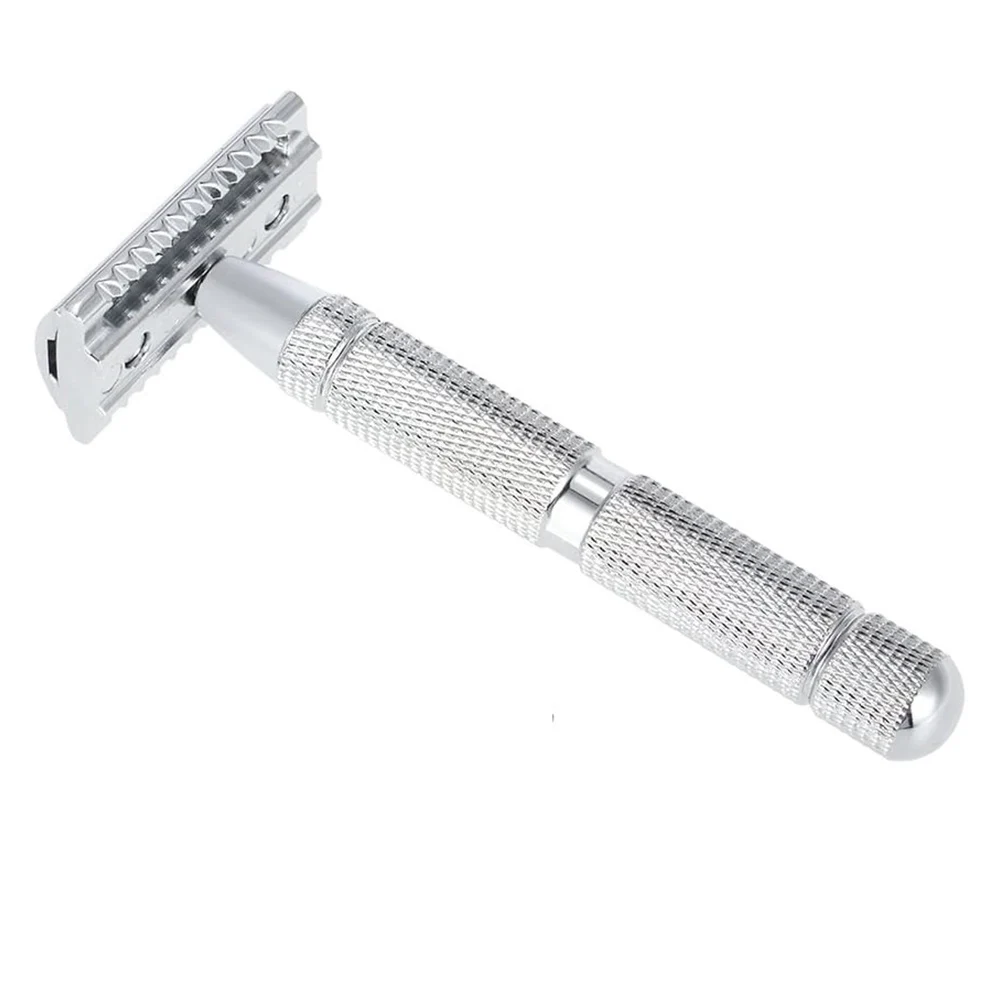 1pcs Stainless Steel Safety Razor Traditional Men\'s Double Edge Shaving Razor Manual Beard Razor Shaving Tool Men Person Care