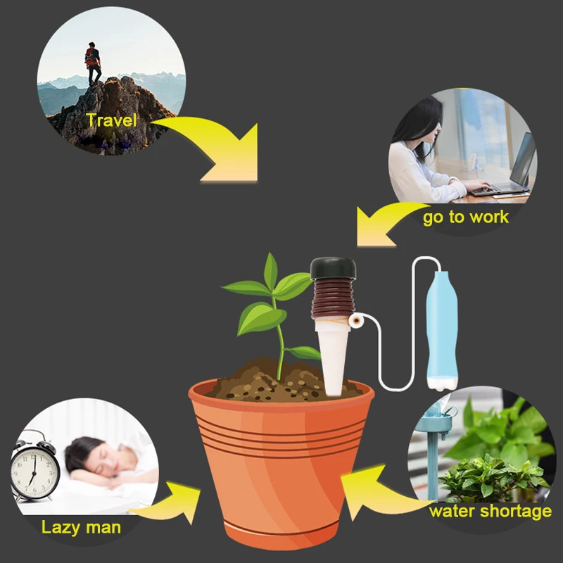 Indoor Automatic Drip Irrigation Watering System Flower Plant Watering Tools For Flower Pot Micro Drip Head gardening tools