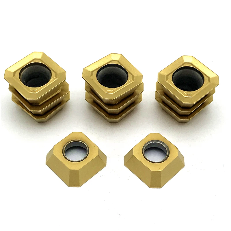 เครื่องกลึงโลหะคาร์ไบด์ SEKT1204 VP15TF ชิ้นส่วนเครื่องกลึงโลหะแข็ง1204เครื่องกลึงเม็ดมีดเครื่องมือบด CNC เครื่องมือกลึง