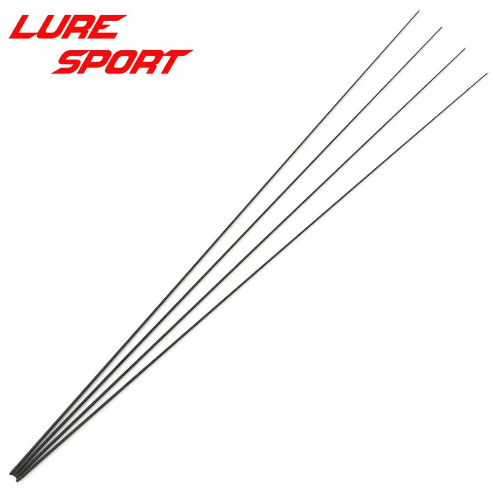 LureSport 솔리드 카본 로드 팁 블랭크, 페인트 로드, 건물 구성 요소 없음, 낚싯대 수리, DIY 액세서리, 4 개, 50cm