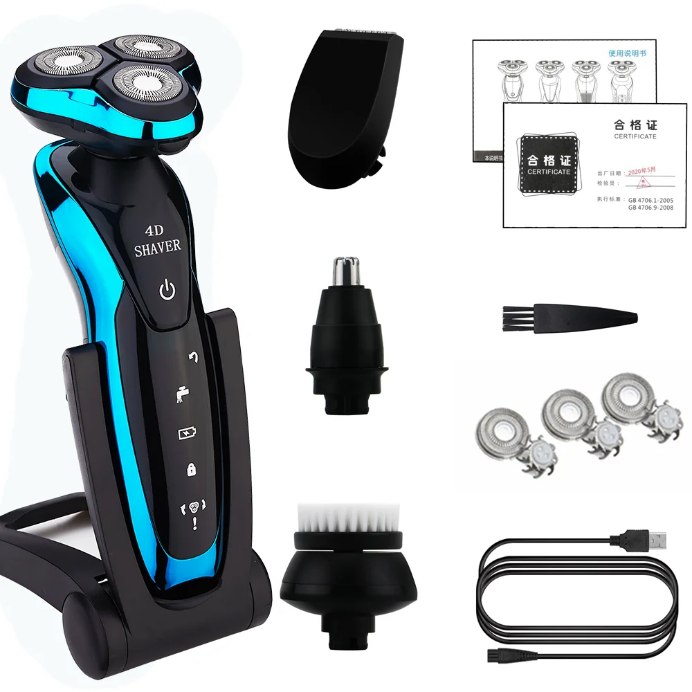 ZOZEN Electric Shavers For Men Men's Shaver Shaving Machine MenUSB charg Electric Razor Smart Rechargeable Shaver Razor Washable