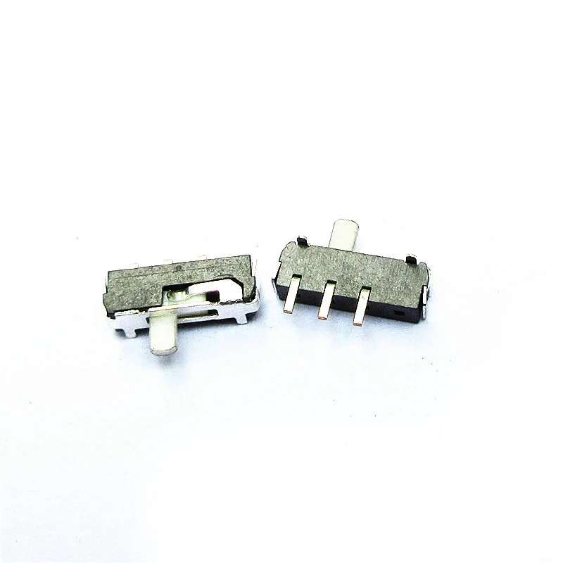 100PCS 500PCS HOT NEW Mini toggle switch sliding switch handle 2mm Partial foot 90 ° 1P2T side switch ON-OFF ON/OFF 3PIN