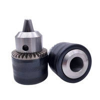 1pcs Thread Drill Chuck 1.5-13mm B16 3/8 Conversion Drill Chuck 1/2 M12x1.25 Wrench Into Electric Drill Keyless 3 Jaw Chuck