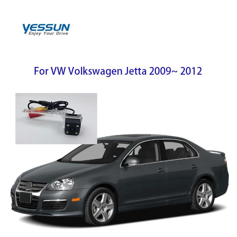 

Камера заднего вида Fisheye HD для Volkswagen VW Jetta 2009 ~ 2012, ночной вид, автомобильная резервная камера/камера заднего вида для автомобиля
