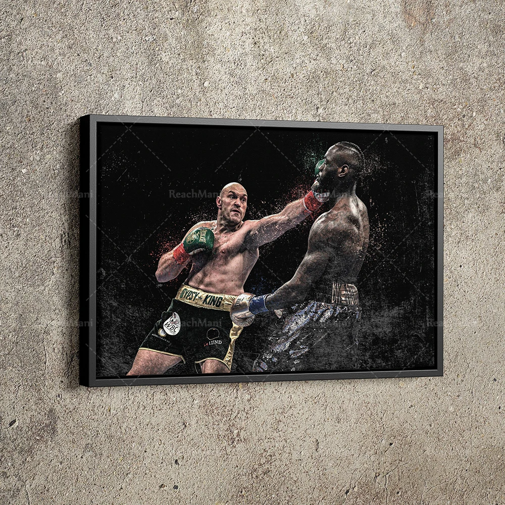 Poster Boxing Hand Made Posters Canvas Print Wall Art Home Man Cave Gift Decor