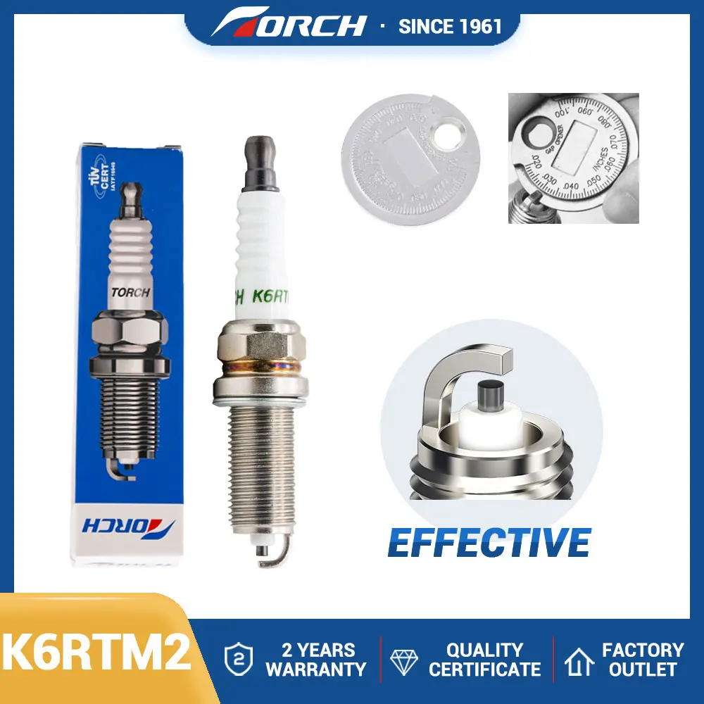 Auto Kerzen TASCHENLAMPE Zündkerze K6RTM2 für BYD F0 1,0 L 2008 - 2013 BYD371QA für FAW JILIN Edelstahl Funken stecker Lücke Messer Werkzeug 1PCS