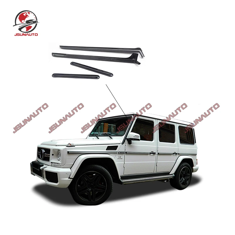 Carbon Fiber A C Pillar Fit For G-class W463 G500 G63 G65 G800 G350D 4x4 Side Middle Column Front Window Side Plate