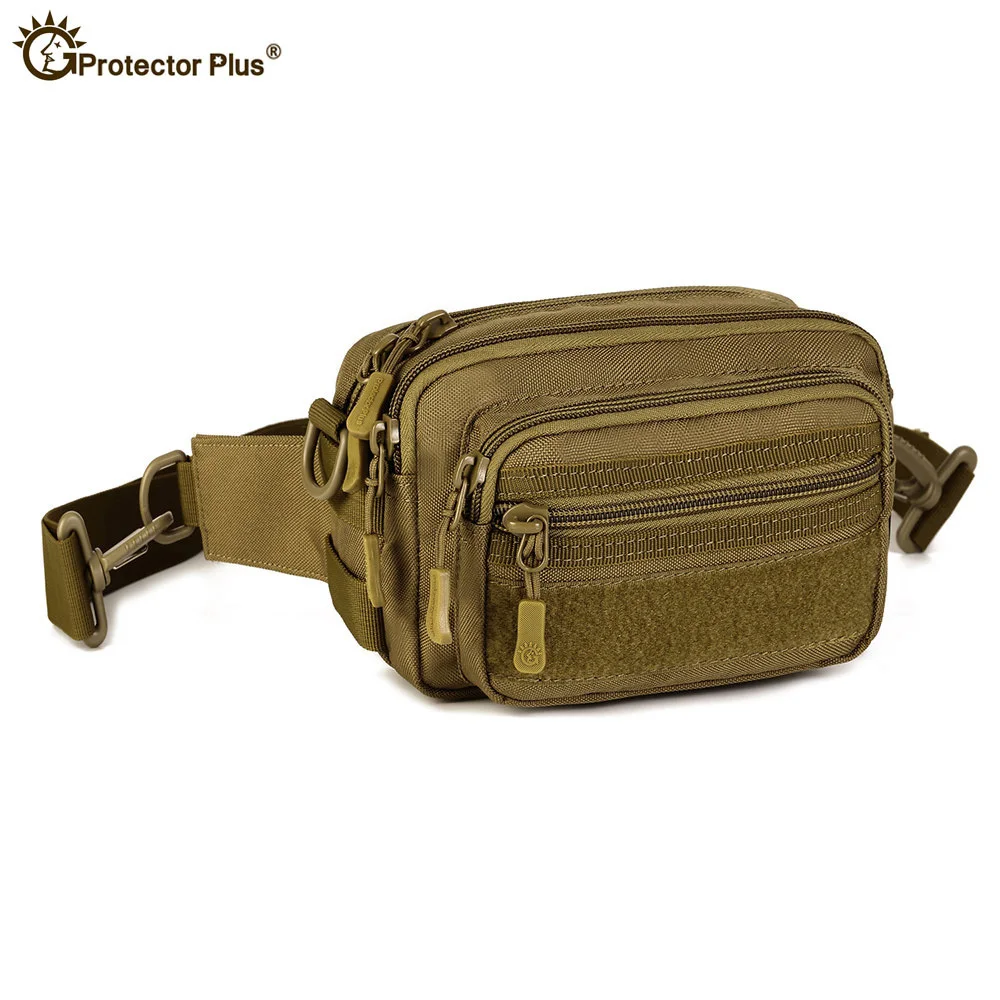 Camouflage Nylon Waterproof Molle Pouch for Men, Fanny Hands Package, Tactical, Climbing,Travel,Hiking Bags